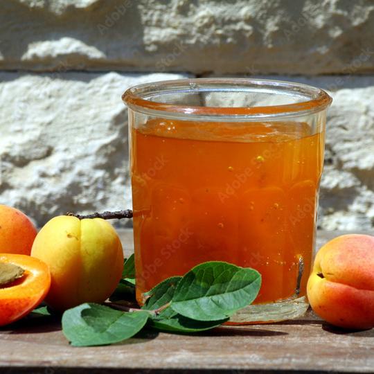 Confiture d'abricot jaune